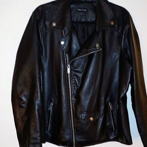 Faux Leather Biker Jacket - image 1